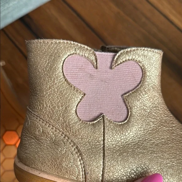 Livie & Luca Kids Boots with Pink Butterfly Accent - Picture 5 of 6